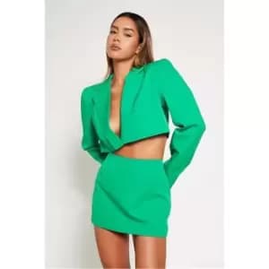 I Saw It First Green Premium Woven Mini Skirt Co-Ord - Green