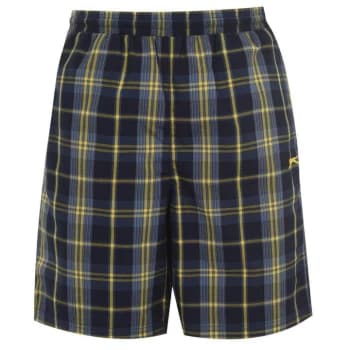 Slazenger Graphic Shorts Mens - Navy/Yellow