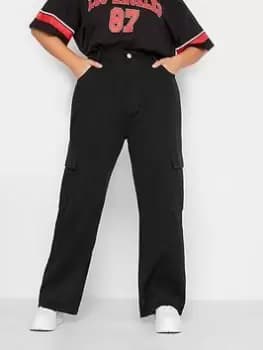 Yours Cargo Jean Black, Size 20, Women