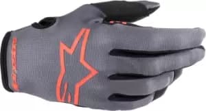 Alpinestars Radar Motorcross Gloves, grey-orange Size M grey-orange, Size M