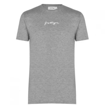 Hype Scribble Logo Mens T-Shirt - Grey