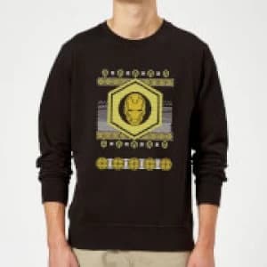 Iron Man Christmas Sweatshirt - Black