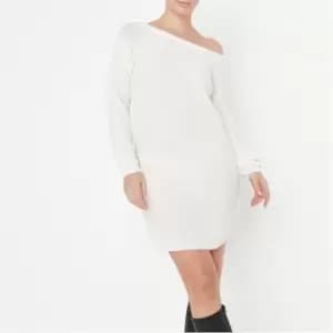 Missguided Tall Recycled Ayvan Jumper Dress - White