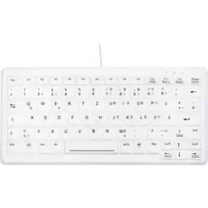 Active Key AK-C4110F Medical Key USB Antibacterial keyboard German, QWERTZ, Windows White Silicone cover, Suitable for DGHM/VAH sanitizing