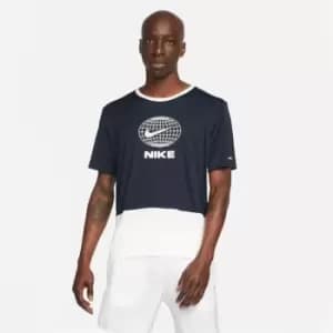 Nike DriFit Heritage T Shirt Mens - Blue