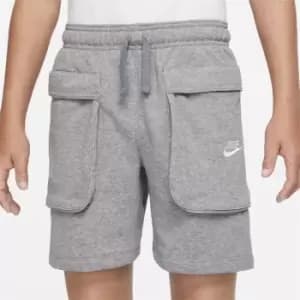 Nike NSW Fleece Cargo Shorts Junior Boys - Grey
