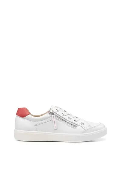 Hotter Wide Fit 'Chase II' Deck Shoes White
