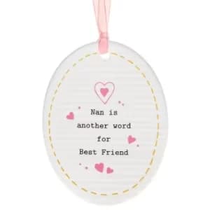 Thoughtful Words Mother's Day Oval Plaque Nan