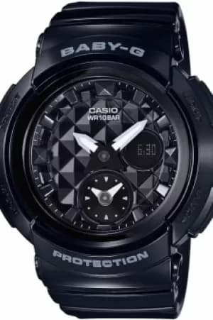 Ladies Casio Baby-G Stud Dial Chronograph Watch BGA-195-1AER