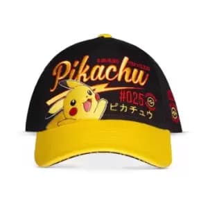Pokemon Pikachu Adjustable Cap, Black/Yellow (BA263058POK)