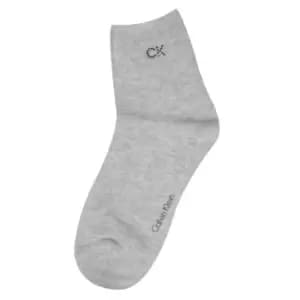 Calvin Klein Crystal logo rib short socks - Grey