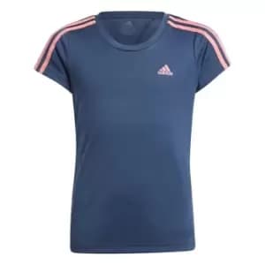 adidas Stripes Hazros T-Shirt - Blue