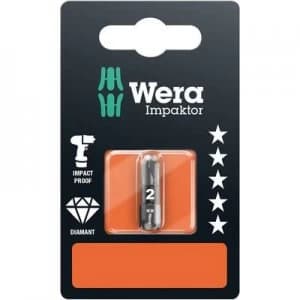 Wera 855/1 IMP DC SB SiS Philips bit PZ 2 Tool steel DLC coated D 6.3