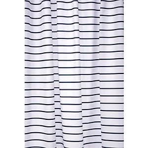 Croydex Shower Curtain - Navy Stripe