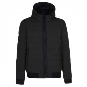 DKNY Quilted Bomber Jacket - Dark Olive