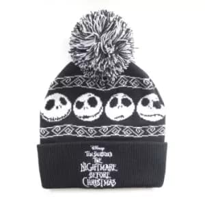 Nightmare Before Christmas Basic Snow Beanie (One Size) (Black/White)