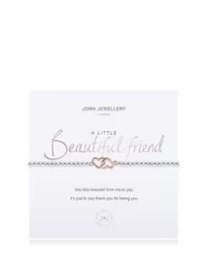 Joma Jewellery 'A little' Beautiful Friend Bracelet, Silver, Women