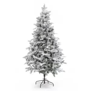 Diamond Lake PE Flocked Christmas Tree