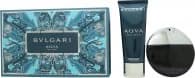 Bvlgari Aqva Pour Homme Gift Set 100ml Eau de Toilette + 100ml Aftershave Balm + Pouch