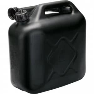 Draper Plastic Fuel Can 10l Black