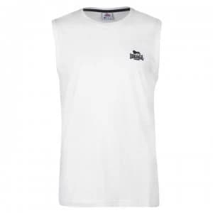 Lonsdale Sleeveless Tee Mens - White