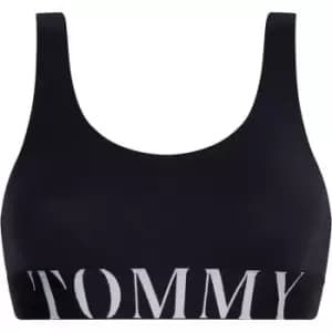 Tommy Bodywear Large Logo Bralette - Blue