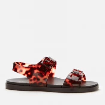 Melissa Womens Wide Double Strap Sandals - Tortoiseshell - UK 3