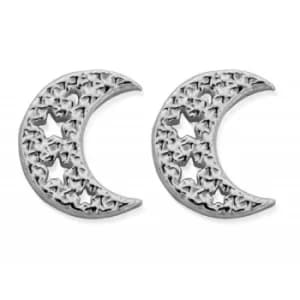 ChloBo SEST3076 Women's Starry Moon Stud Earrings