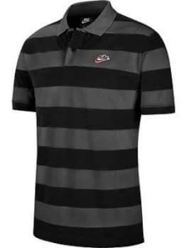 Nike Sportswear Stripe Polo - Black