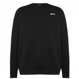 Slazenger SL Fleece Crew Sweater Mens - Black