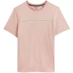 Ted Baker Ushers Stripe Detail T-Shirt - Pink