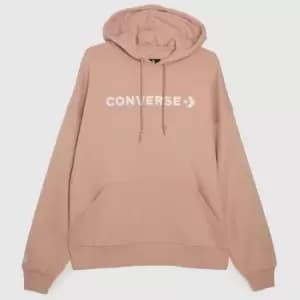 Converse Oversized Hoodie In Pale Pink