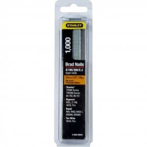 Stanley 18 Gauge Brad Nails 12mm Pack of 1000