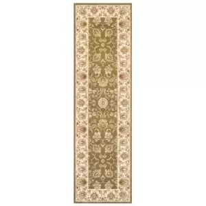 Oriental Weavers Kendra Runner Rug Green Gold 3330 G 68X235cm