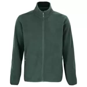 SOLS Mens Factor Recycled Fleece Jacket (5XL) (Forest Green)