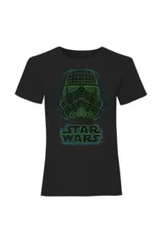 Wireframe Stormtrooper Helmet T-Shirt