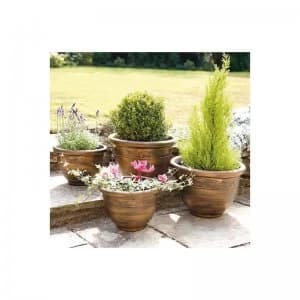 Set of 4 Antique Look Planters