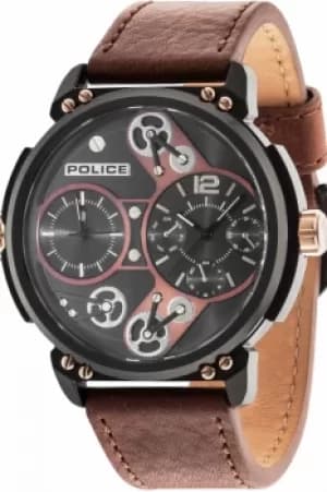 Mens Police Steampunk Watch 14693JSB/12A