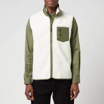 Polo Ralph Lauren Mens Hi Pile Gilet - Clubhouse Cream - M