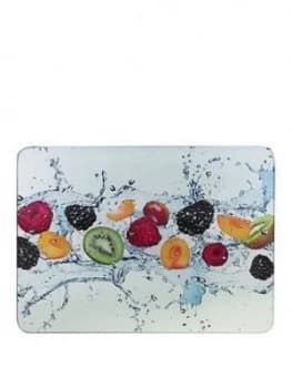 Apollo Fruit Splash Glass Worktop Savers - Set Of 2