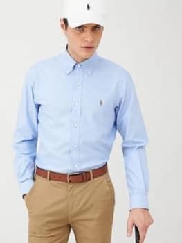 Polo Ralph Lauren Golf Long Sleeve Non Iron Oxford Shirt - Blue, Size 2XL, Men