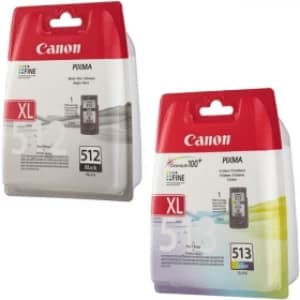 Canon PG512 Black and CL513 Tri Colour Ink Cartridge