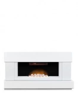 Adam Fires & Fireplaces Adam Verona Electric Fireplace Suite - White