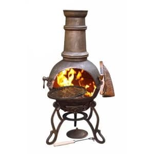 Gardeco Toledo Cast Iron Chiminea - Medium