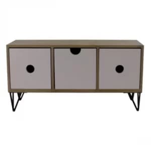 3 Drawer Trinket Unit Horizontal Style with Wire Legs