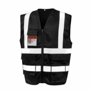 SAFE-GUARD by Result Unisex Adult Heavy Duty Security Vest (L) (Black)