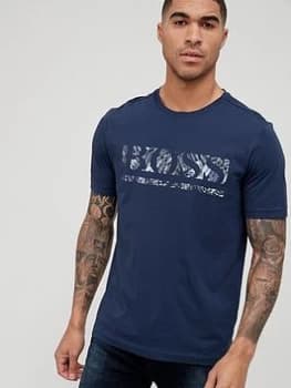 Hugo Boss 1 Large Logo Navy Size XL Men T-Shirt