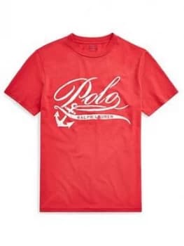 Ralph Lauren Boys Short Sleeve Polo Graphic T-Shirt