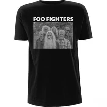 Foo Fighters - Old Band Photo Unisex Large T-Shirt - Black