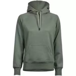 Tee Jays Womens/Ladies Raglan Hooded Sweatshirt (M) (Leaf Green)